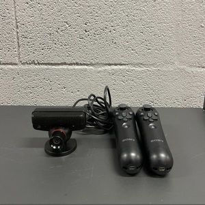 (2) PS Move Navigation Controller PSVR Sony Eye Camera Mic Lot
